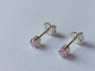 Preview: pinke zirkonia-silber-ohrringe-